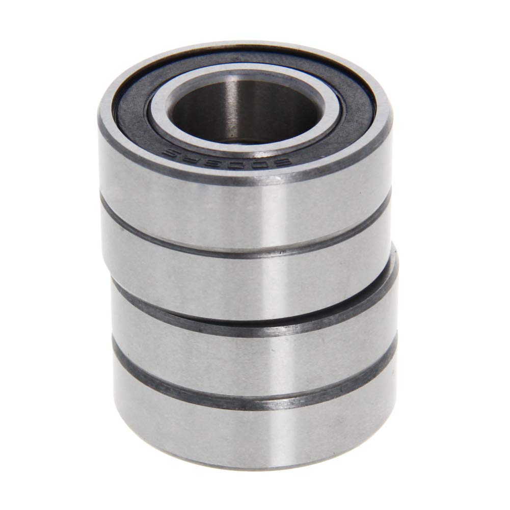 Othmro 4pcs 6003-2RS Ball Bearings, 17mmx35mmx10mm Deep Groove Bearing 6003 2RS Double Shielded High Carbon Steel GCr15 Bearing P0