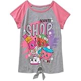 Shopkins Girls Born to Shop graphic Glitter Tee Shirt