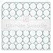 SwaddleDesigns Large Receiving Blanket, Ultimate Swaddle for Baby Boys, Girls, Softest US Cotton Flannel, Best Shower Gift, Made in USA, SeaCrystal Mod Circles (Mom's Choice Award Winner)