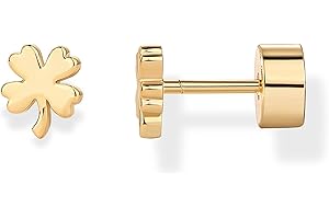 PAVOI 14K Gold Plated Sterling Silver Posts Dainty Emoji Screwback Earrings for Women | Dainty Helix Cartilage Piercing Jewelry | Palm Tree Bow Flower Bumble Bee Star Martini Clover Wishbone Smiley Rose Mushroom Blaze It Leaf Western Cowgirl Boots Cactus Horseshoe Flatback Stud Earrings Piercing