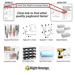 RightArrange One-Handed Tear Pegboard Paper Towel