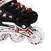 Kids Adjustable Inline Roller Blade Skates Scale Sports Red Small Sizes Safe Durable Outdoor Featuring Illuminating Front Wheels 905