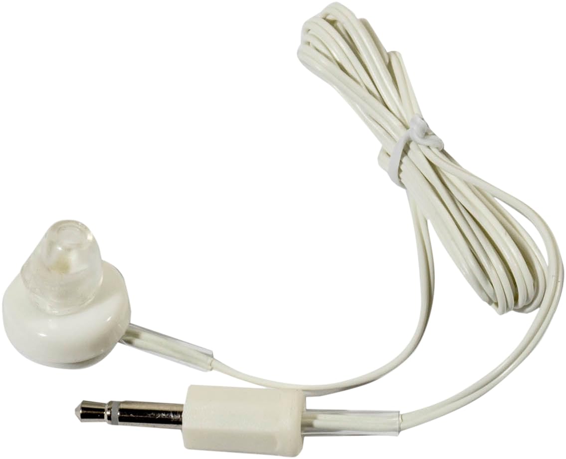 SoundLAB White Mono Magnetic Earphones with 3.5 mm Jack A013