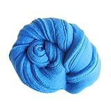 Ioffersuper Fluffy Slime -1.76OZ Bubble Gum Slime Super Soft Putty Floam Slime Sensory Play Stress Relief Toy,Blue