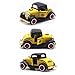 LW Vintage Cars Retro Style 1:32 Hard Top Vintage Cars Scale Diecast Car Model Collection Light&Sound (Yellow)