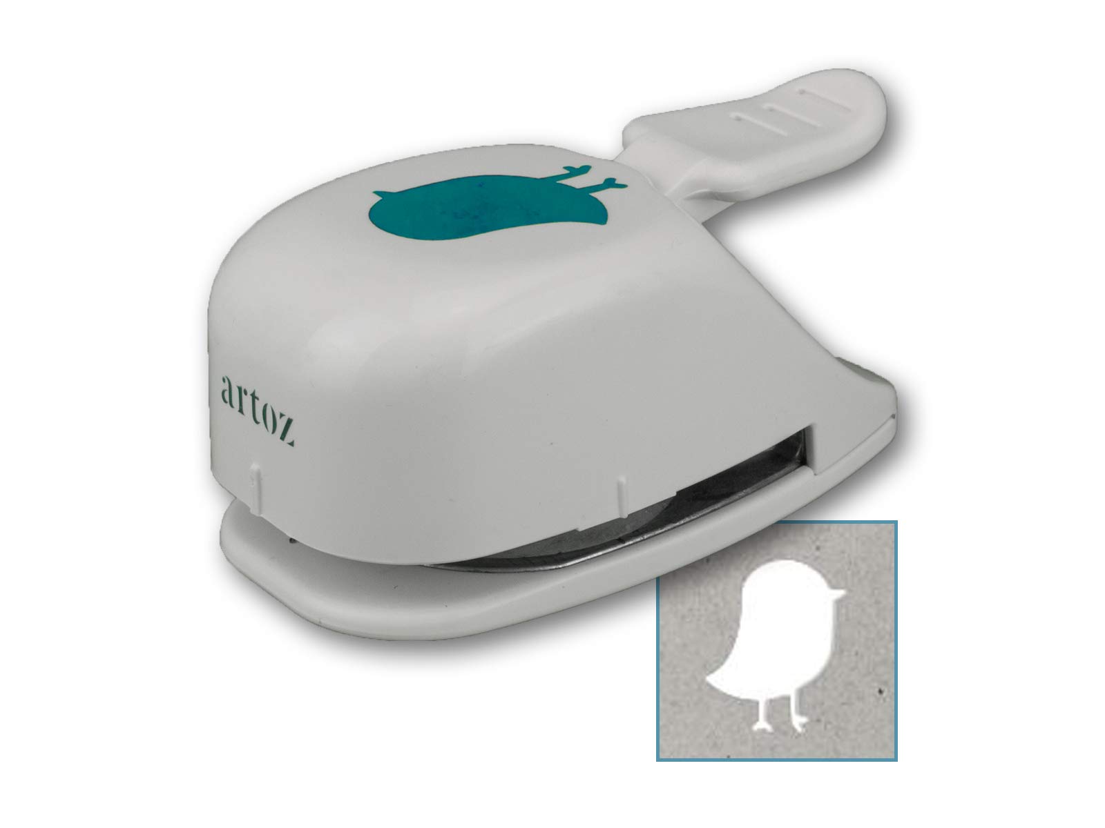 ARTOZ Bird 31 mm HolePunch for Card Making, Special Papers & Invitations - White