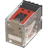 MY4N 110/120AC (S) | 155268 | OMRON Relay, Plug-in, 5A, 110/120VAC, 14 PIN, 4PDT, MECH &amp; LED Indicators, Label Facility