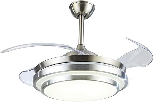 Amazon.com: Ventilador de techo LED moderno de 36 pulgadas, lámpara de