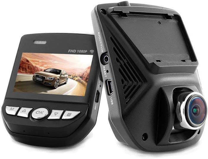 Borgwish 1080P FHD Camera Dash Cam - Car DVR with WiFi APP, SONY Sensor, 170 Wide-Angle, 6-Lane, IPS Screen, G-Sensor, WDR, Loop Recording, Night Mode Car Camera Recorder