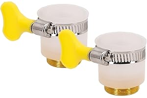 Quick and Easy Installation, 22mm Hose Adapter, Metal Faucet Connector (2pcs)