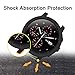 Smilego Screen Protector Cover Case Shell Bumper Anti-Scratch + [2 Packs] HD Clear Tempered Glass Screen Protector Flim Replacement for Amazfit Stratos Smartwatch [Touch Sensitive][No Bubbles](Black)