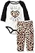 Bon Bebe Baby Girls' 2 Piece Rear Snap Bodysuit and Velour Legging Set, Wild at Heart Leopard, 3-6 Months