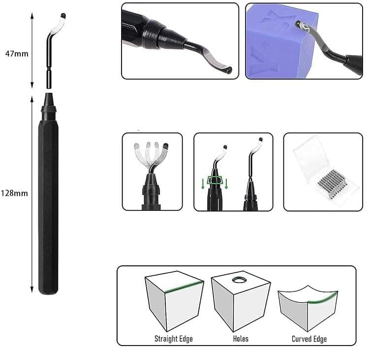 for Bambu Lab Tool 3D Printer Tools Set, 3D Printing Tools, Deburring Tool Deburring Knife 3D Printer Clog Tool Nozzle Cleaners,Precision Knife Set,Hex Key Screwdrivers,Tweezers,Scraper-49pcs