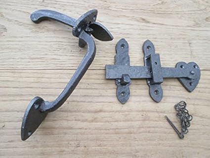 Ironmongery Worlda Pewter Waxed Finish Wrought Cast Iron Antique