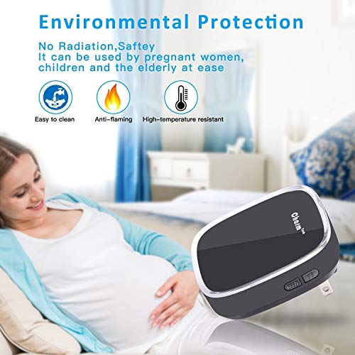 Timbre Inalámbrico Para Exterior, Timbre Impermeable con 1 Transmisor y 1 Receptore, Alcance a 300m, 36 Melodías, Volumen Ajustable, Timbre para Ancianos, Casa, Oficina, Hotel,con LED Flash(Negro)