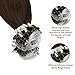 Ugeat Micro Loop Hair Extensions Real Human Hair Brown Micro Ring Hair Extensions Dark Brown Microbead Hair Extensions Human Hair Brown Micro Extensions Human Hair 50s 18 Inch #4