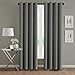 H.VERSAILTEX Blackout Curtains for Bedroom Curtains Thermal Insulated Room Darkening Window Treatment Extra Long Curtains/Drapes, Grommet Panels (Set of 2, 52 by 108 - Inch, Grey)