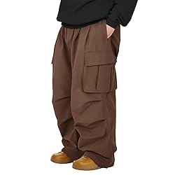Baggy Cargo Pants Men Wide Casual Parachute Pants