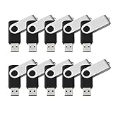 KEXIN 50 Pack 2GB Flash Drive Bulk Memory Stick - Bulk Pack - USB Flash Drive Bulk USB 2.0 Swivel Design Black