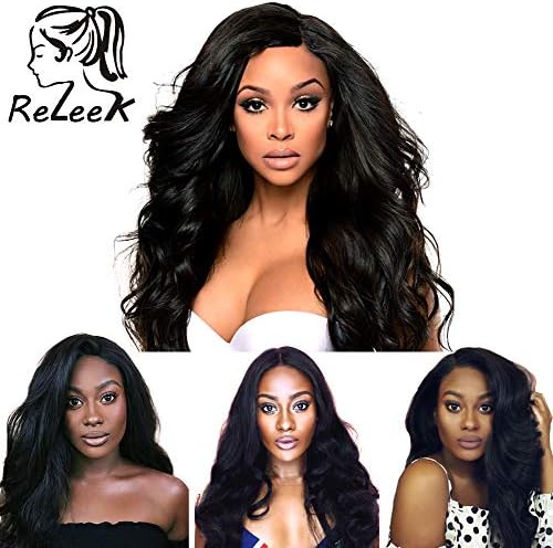 Brazilian Human Hair Virgin Hair with Closure 13x4 Loose Wave Hair Extensions with Free Part Closure 100% Unprocessed Virgin Human Hair Loose Wave Closure Human Hair Extensions Remy Virgin Hair