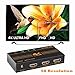 ANENG HDMI Splitter 1x2 / 1 Input 2 Output 4K 3D Powered Amplified Signal Distributor Video Splitter Switch for Dual Monitor