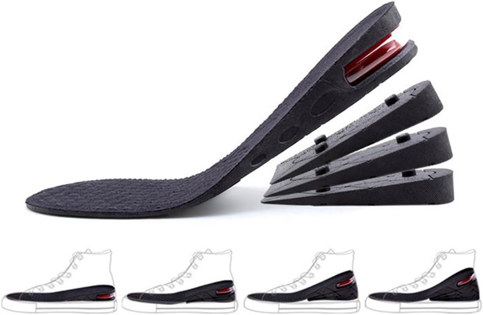 Höhe Erhöhte Schuheinlagen,Unsichtbar 4Layer 3.54 Zoll Schuheinlage