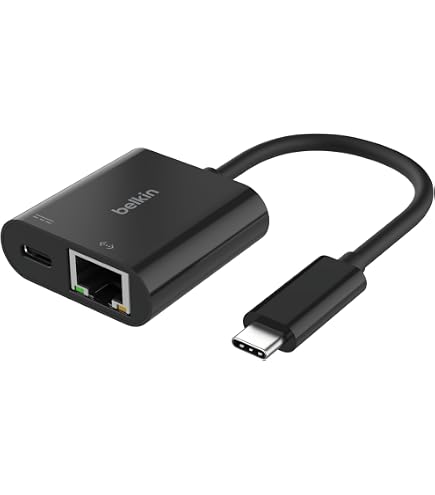 PCケーブル・コネクタ Belkin USB-C to Gigabit Ethernet Adapter Amazon.com: Belkin USB-C to Gigabit Ethernet Adapter : Electronics