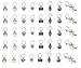 Hyamass 40pcs Antique Silver Ring Owl Butterfly Leaves Life of Tree Hand Scallop Charms Pendant Braid Hair Clip Headband Hair Accessories