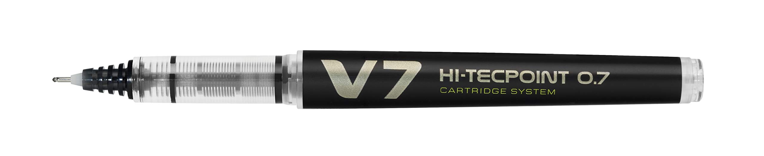 Pilot V7 Hi-Tecpoint Refillable Pen - Black (Pack of 10) Medium 108100101