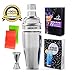 24oz Professional Cocktail Shaker - Martini Shaker - Drink Mixer Set for Margarita and Martini — Double Thickness Stainless Steel with Double Jigger Inside