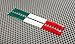 ITALY ITALIA WIDE FLAG 3D DOMED Decal Sticker PAIR
