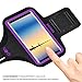 SOSONS Armband for Samsung Galaxy Note 8/9/10/20+,Galaxy S22/S21/S10/S9/S8+, Water Resistant Sports Gym Armband Case for Samsung Galaxy Note/S/A/F Series,with Card Pockets and Key Slot(Purple)
