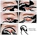 LKE 2 in 1 Cat Eyeliner Stencil, Matte PVC Material Smoky Eyeshadow Applicators Template Plate,Professional Multifunction Black Cat Shape Eye liner & Eye Shadow Guide Template (12 PACK)