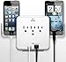 Smartphone Charging Station With Usb Outlet Multiplier - Dual Surge Protector (2-Pack)