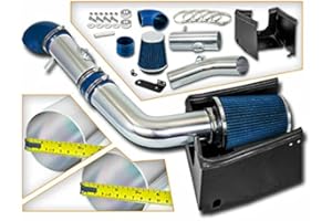 R&L Racing 3.5" Blue Heat Shield Cold Air Intake Kit + Filter 05-08 For Ford F150 5.4L V8
