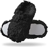 Tofern Women Fluffy Slippers Soft Flannel Memory Foam Slippers Ultra Soft Comfy Warm House Shoes with Mute Anti-Slip Sole for Ladies and Girls