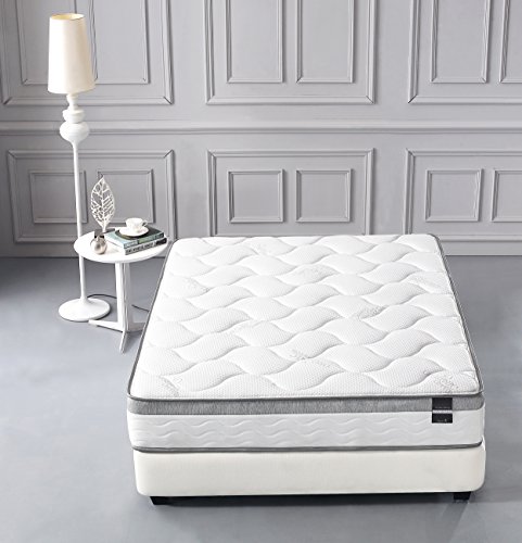 Oliver Smith - Organic Cotton - 10 Inch - Perfect Sleep - Comfort Plush Euro Pillow Top - Cool Memory Foam & Pocket Spring Mattress - Green Foam Certified - King - Thumbnail 7