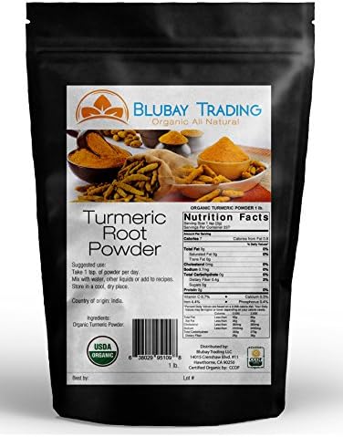 Turmeric Powder Organic Pure Non-GMO 1 lb (Curcuma Longa)