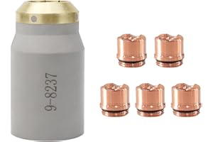 TIANLYLIN 1pcs 9-8237 Plasma Shield Cup 5pcs 9-8235 Plasma Drag Shield for Thermal Dynamics SL60/SL100 Cutting Torch