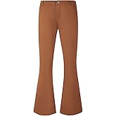 Wbestwind Men's Relaxed Stretch Vintage 60s 70s Bell Bottom Pants Fit 70s Disco Outfits Comfort Flared Retro Leg