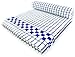 Fecido Classic Kitchen Dish Towels - Heavy Duty - Super Absorbent - 100% Cotton - Professional Grade Dish Cloths - European Made Tea Towels - Set of Two, Blue