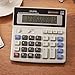 12-Digit Battery Dual Powered Handheld Electronic Business Mini Solar Basic Desktop Financial Scientific Office Calculator, Simple Desk Calculators with Large LCD Display