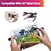 [2 Triggers] PUBG Fortnite Tablet Game Controller – GTOTd Ipad Game Accessories,Slates Game Trigger,L1R1 Sensitive Shoot and Aim,Gift for Kids and Player [New Version] (Black)thumb 1
