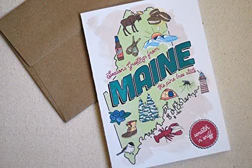 Amazon.com: Maine Scratch 'n' Sniff Holiday Card with ...