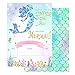 20 Fill in Mermaid Invitations with Envelopes,Magical Glitter Mermaid Party Invitations,Mermaid Birthday Invitation Under The Sea Invitations