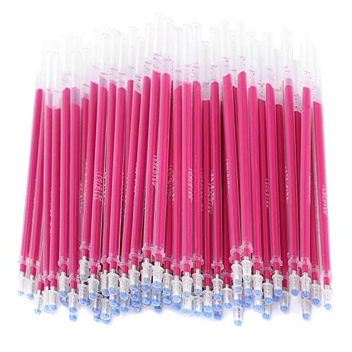 Photo 1 of TOPINCN 100Pcs Fabric Marker Pen Refill, Heat Erasable Pens Refill Fabric High Temperature Disappearing Pens Refill Fabric Marker Pen Tailoring Tool for Fabric Quilting Sewing
