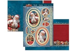 Hunkydory Crafts Christmas Classics Luxury Topper Set- Santa's on His Way CLASSIC23-907