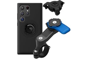 Quad Lock Motorcycle Handlebar Mount Kit with Vibration Dampener and MAG Phone Case for Samsung Galaxy S24 Ultra