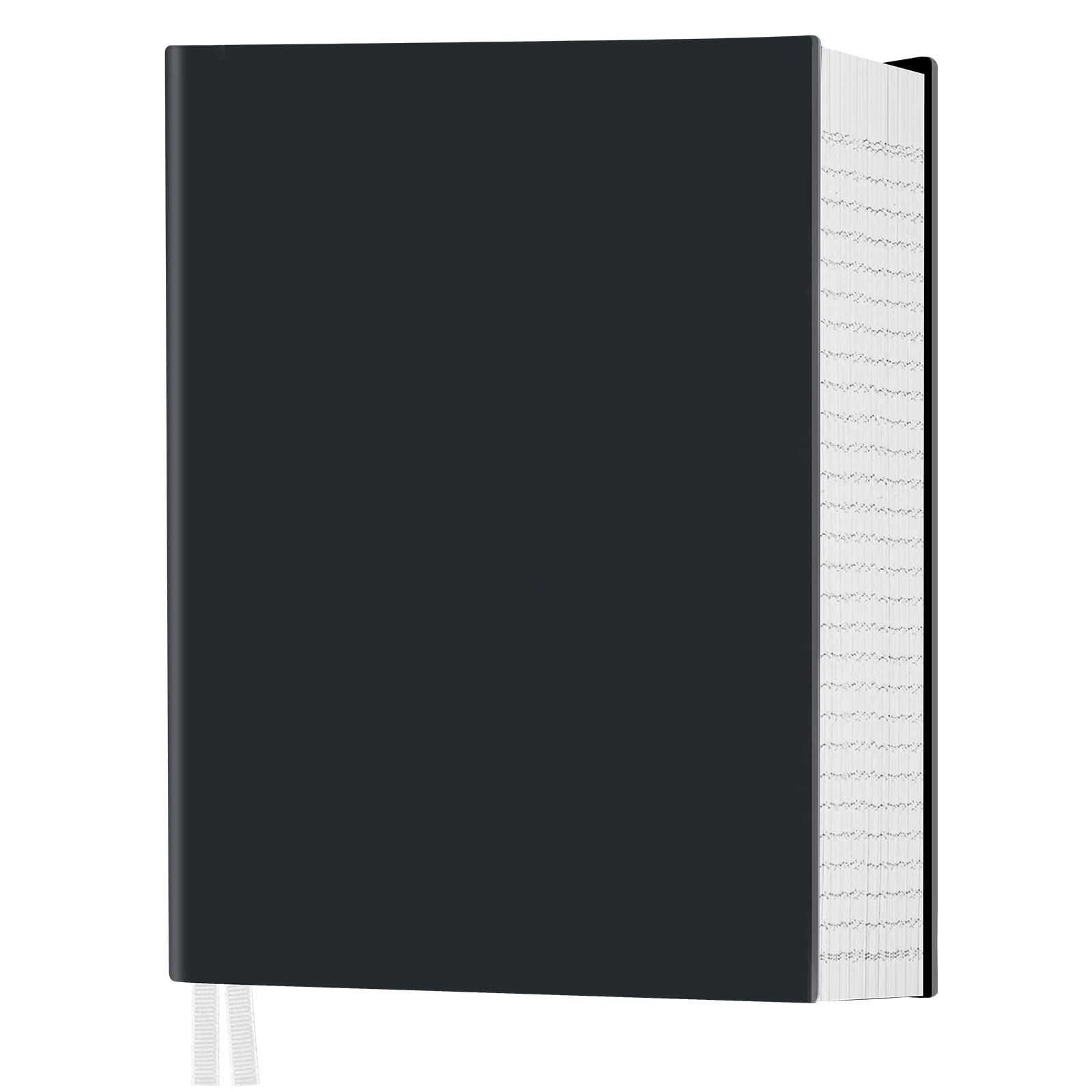 Photo 1 of Notebook Journal, 8.5" x 11", 400 Pages College Ruled Notebook, Leather Journal for Women Men, Thick Journals for Writing, 125pcs Sticky Tabs, Inner Pocket, A4 Large Notebooks for Work School, Black