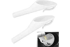 KoiLuvGo 2PCS Automotive Capless Gas Tank Funnel, Car Refueling Funnel, Leak-Proof Fuel Tank Funne for Ford Focus F150 Mercur